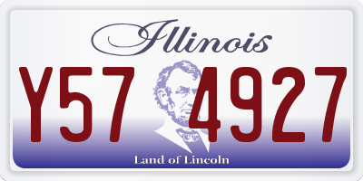 IL license plate Y574927