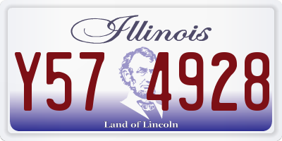 IL license plate Y574928