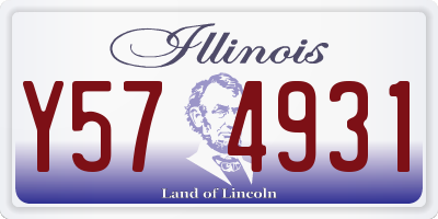 IL license plate Y574931
