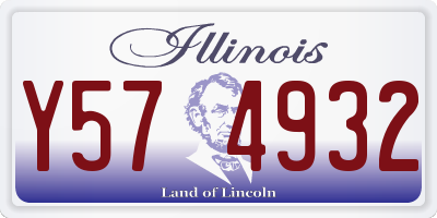 IL license plate Y574932
