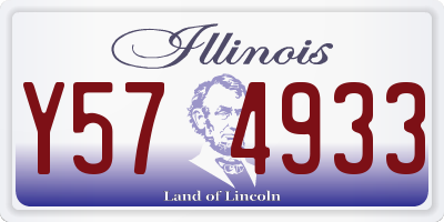 IL license plate Y574933