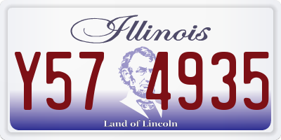 IL license plate Y574935