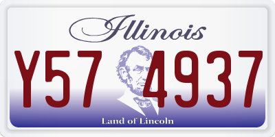 IL license plate Y574937