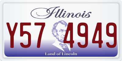 IL license plate Y574949