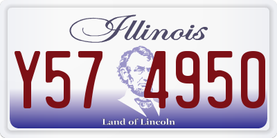 IL license plate Y574950