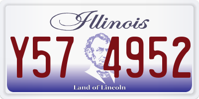 IL license plate Y574952