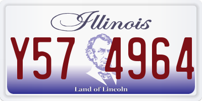 IL license plate Y574964