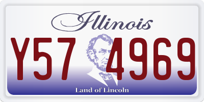 IL license plate Y574969