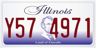 IL license plate Y574971