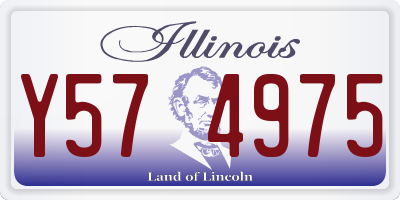 IL license plate Y574975