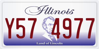 IL license plate Y574977