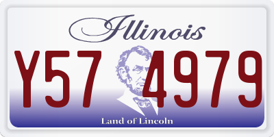 IL license plate Y574979