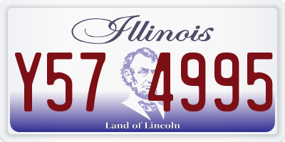 IL license plate Y574995