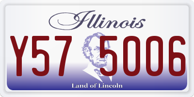 IL license plate Y575006