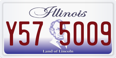 IL license plate Y575009