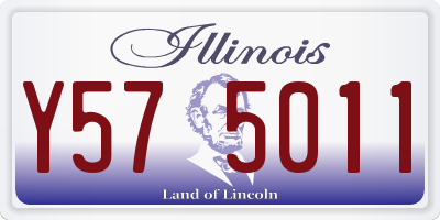 IL license plate Y575011