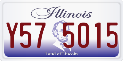 IL license plate Y575015