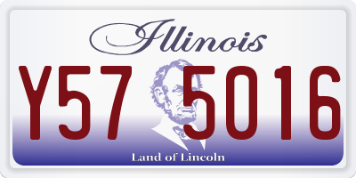 IL license plate Y575016