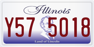 IL license plate Y575018