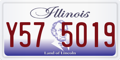IL license plate Y575019