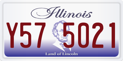 IL license plate Y575021
