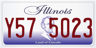 IL license plate Y575023