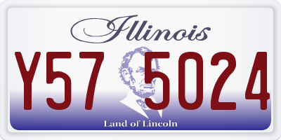 IL license plate Y575024