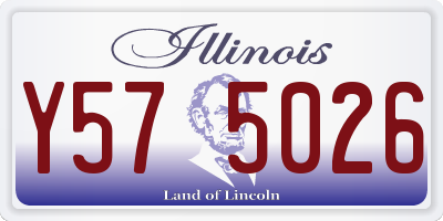 IL license plate Y575026