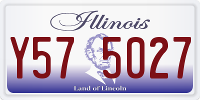 IL license plate Y575027