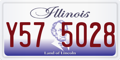 IL license plate Y575028
