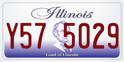 IL license plate Y575029