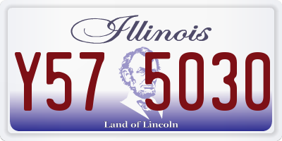 IL license plate Y575030
