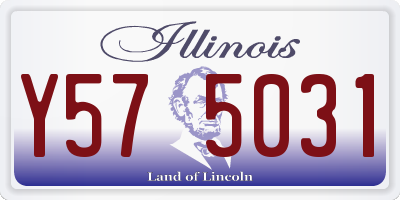 IL license plate Y575031