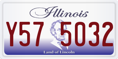 IL license plate Y575032