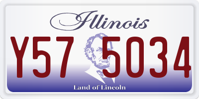 IL license plate Y575034
