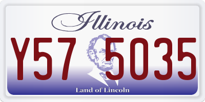 IL license plate Y575035