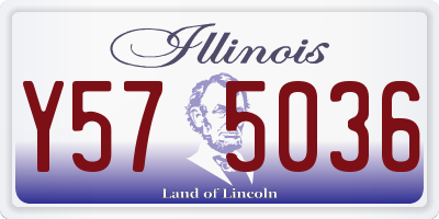 IL license plate Y575036
