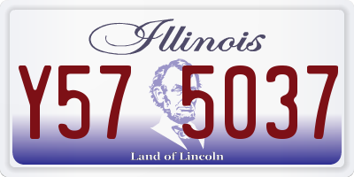 IL license plate Y575037