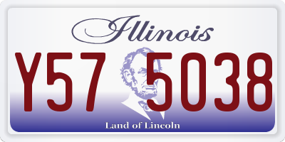 IL license plate Y575038