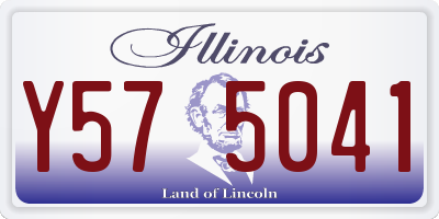 IL license plate Y575041
