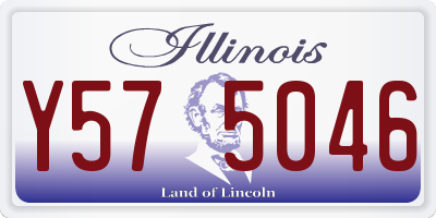 IL license plate Y575046