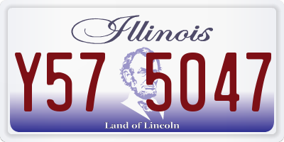 IL license plate Y575047
