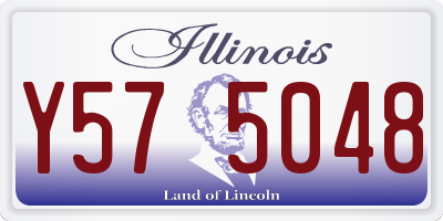 IL license plate Y575048