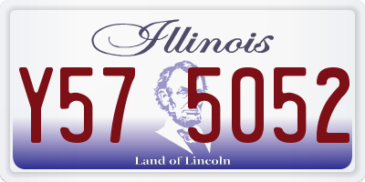 IL license plate Y575052