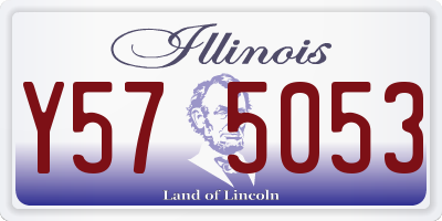 IL license plate Y575053