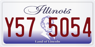 IL license plate Y575054