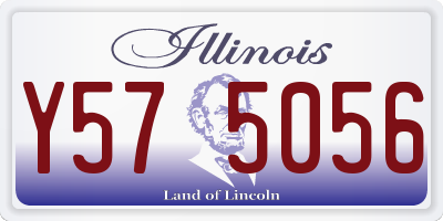 IL license plate Y575056