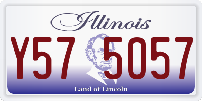 IL license plate Y575057