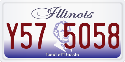 IL license plate Y575058