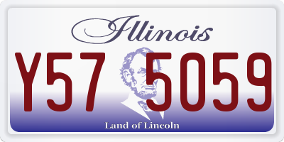 IL license plate Y575059